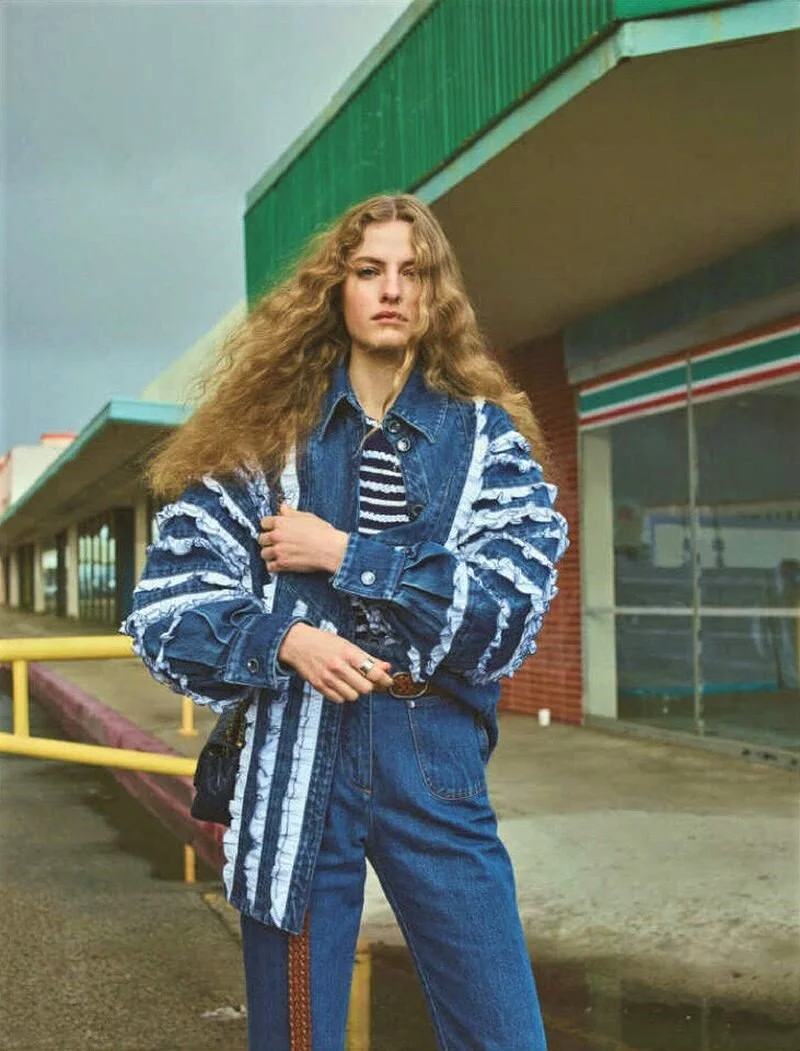 Felice Noordhoff Denim Story by Gregory Harris Vogue Japan — Anne